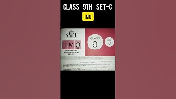 Class 9th 2024-25 IMO Question paper 💯 #maths #olympiad #imo#answerkey