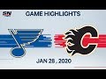NHL Highlights  Blues vs. Flames – Jan. 28 2020