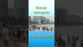 Helicopter over the beach