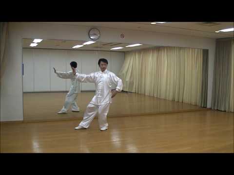 太極拳 48式太極拳【鏡】2段（8〜13）解説誘導 48forms tai chi