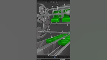 Blender: Amazing pick and place tray machine - Animation #shorts