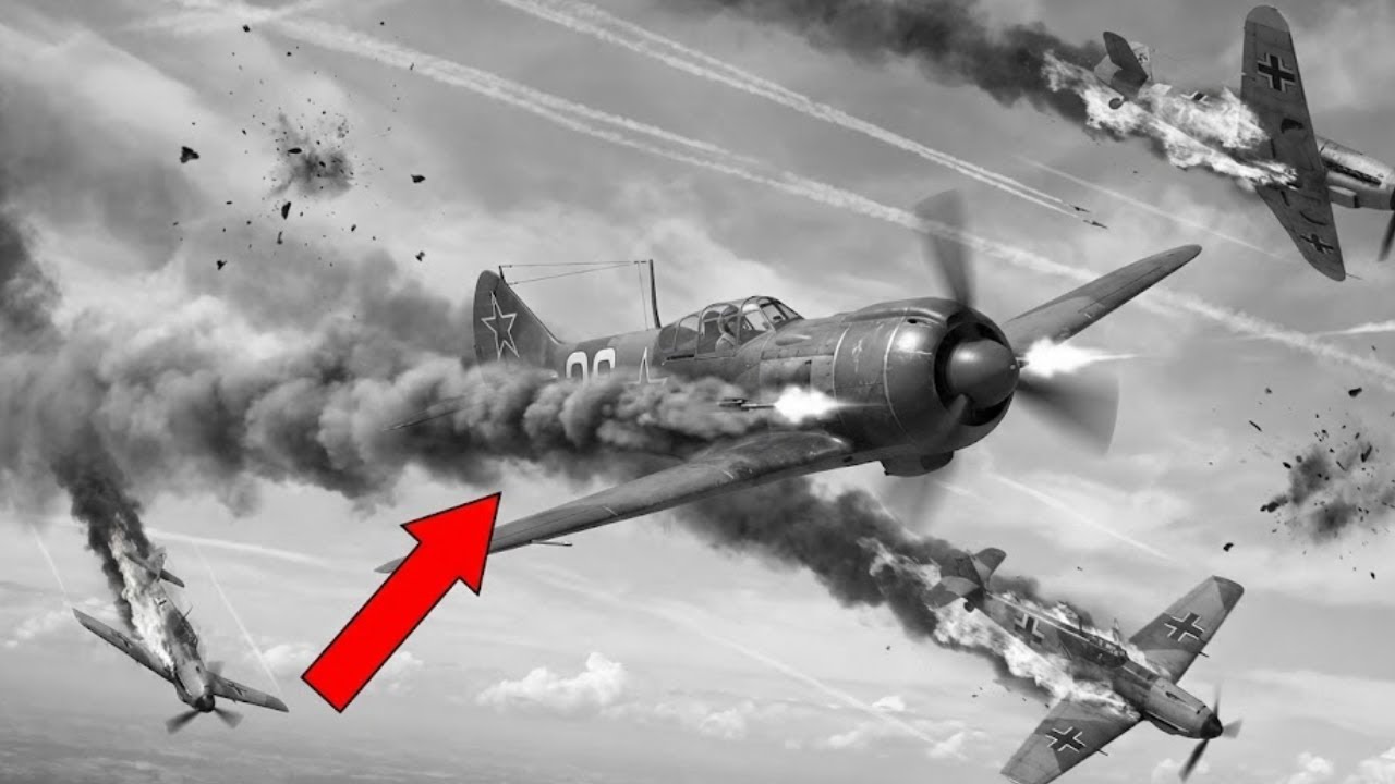 Немцы считали его Ла-5 «подбитым» из-за дыма — он уничтожил 8 самолётов пока они не поняли