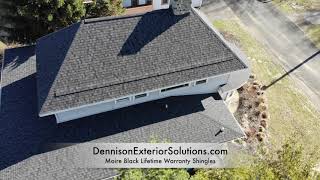 CertainTeed LandMark Pro & NorthGate Moire Black Lifetime Warranty Shingles