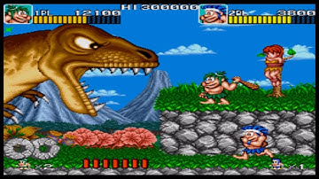 Retro Classix: Joe & Mac T REX BOSS FIGHT