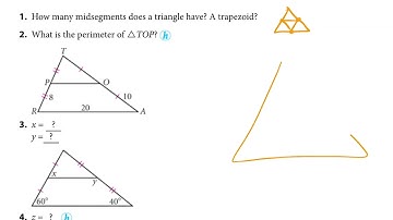 Midsegments of Triangles and Trapezoids