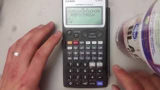 Cheating with scientific calculators!!!! Casio super-FX Plus fx-5800p screenshot 4