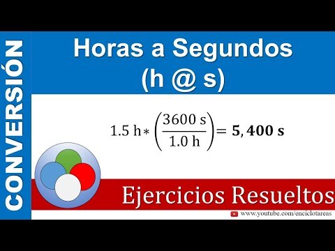 Convertir de Horas a Segundos (h a s)