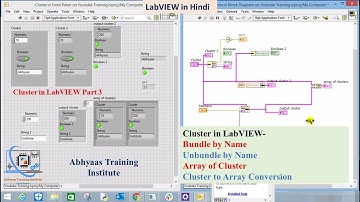 P18- Bundle by Name, Unbundle by Name, Array of Cluster, Cluster to Array Conversion- Cluster Part 3