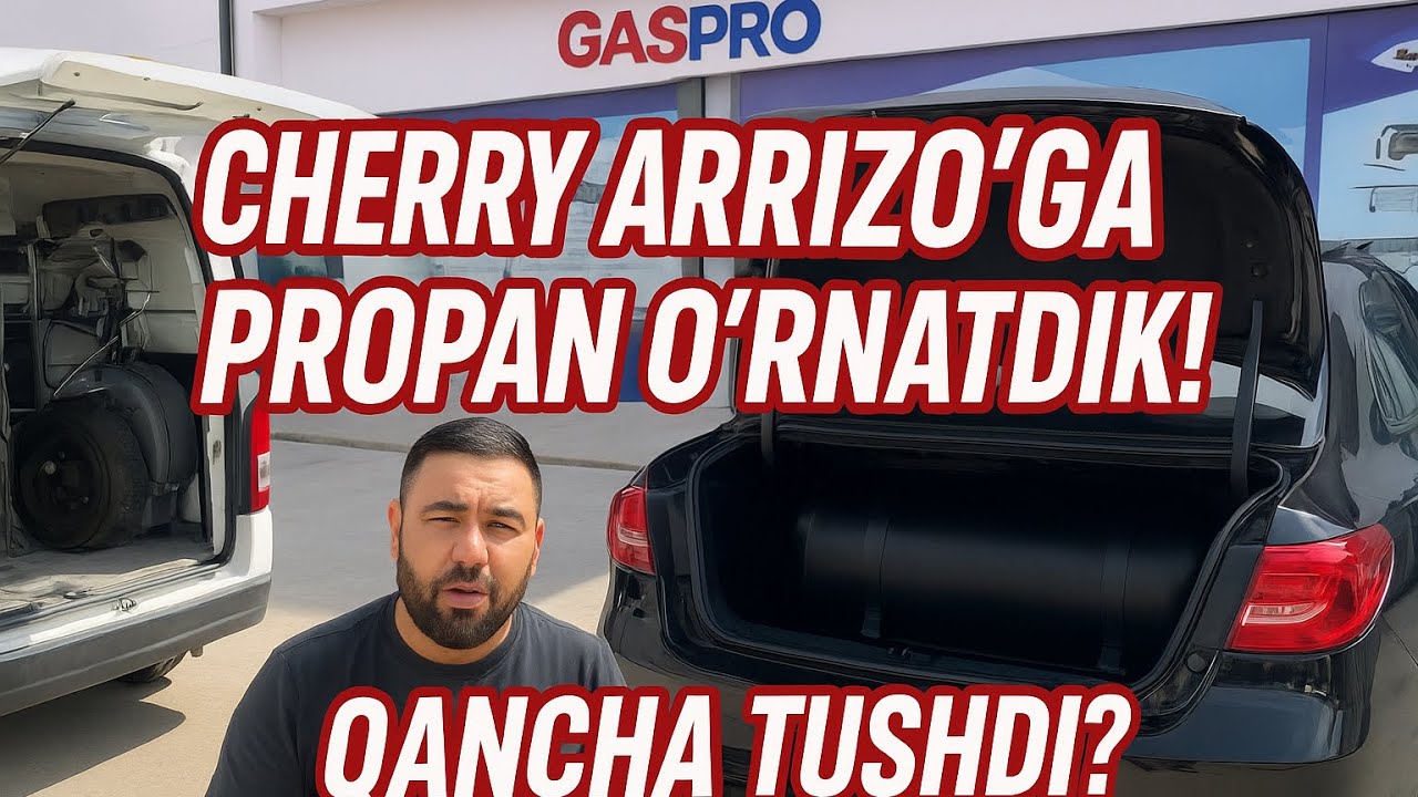 Черри Ариззо машинасига пропан ўрнатиб бердик қанча тушди?