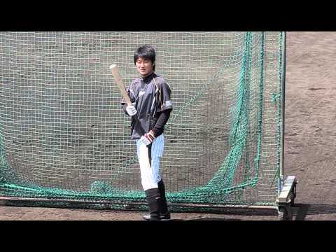 2014.6.24 鳴尾浜　練習　６８俊介さんバント