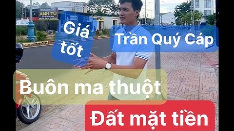 Đất mặt tiền Trần Quý Cáp. Buôn Ma Thuột, sổ hồng riêng thổ cư