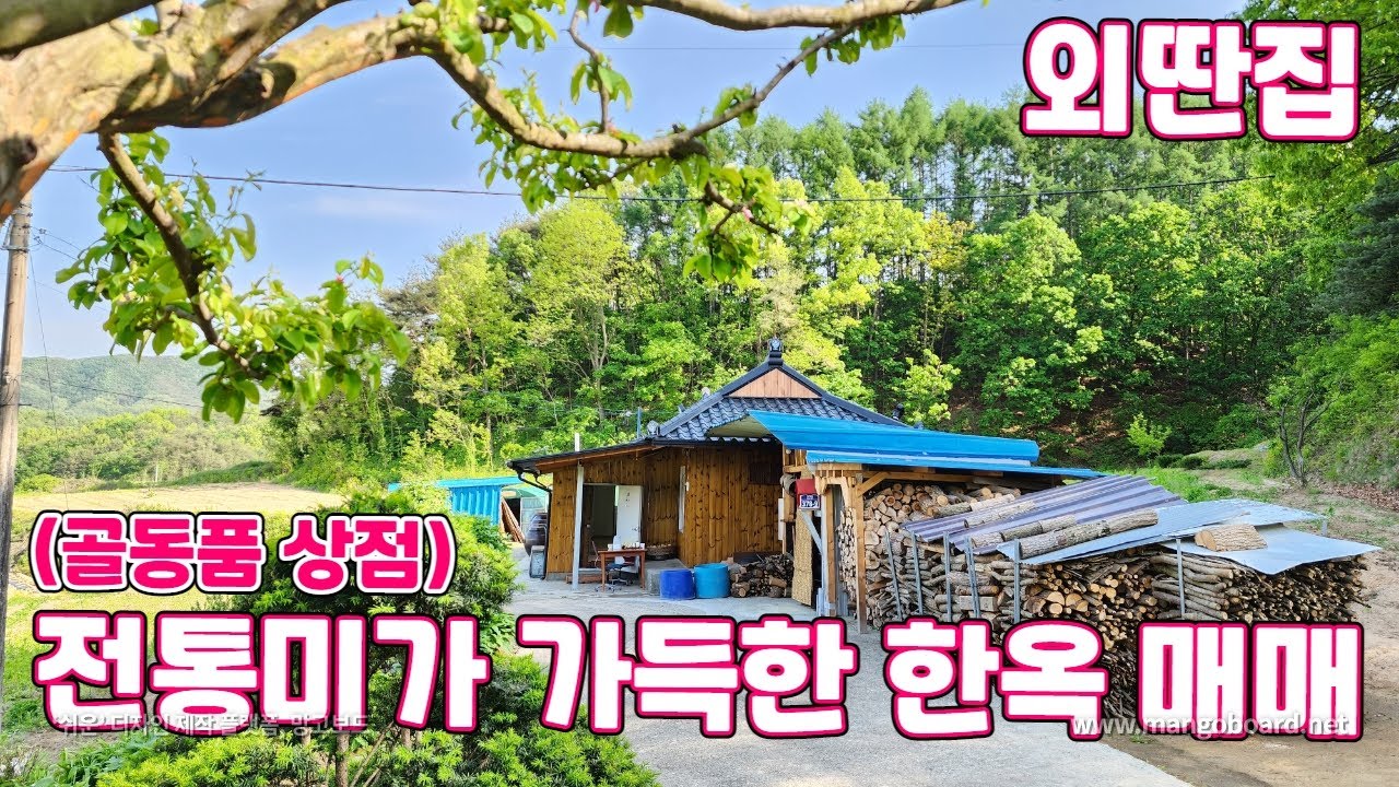 250호 골동품 상점 같은 한옥 촌집 매물 한국의 전통미가 가득한 시골집 매매 - YouTube