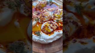 Quick and Delicious Turkish eggs #shorts #fyp #food #recipes #cooking #healthyrecipes #easyrecipe