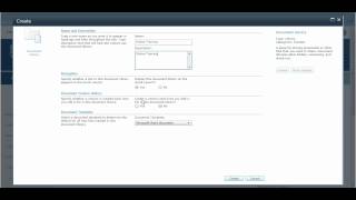 Create a Document Library in SharePoint 2010