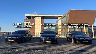 Opel Vectra 1.9 Cdti 150 Ve 180 Hp Renault Megane 1.3 Tce 140 Hp Edc Performans Ve Hizlanma Testi