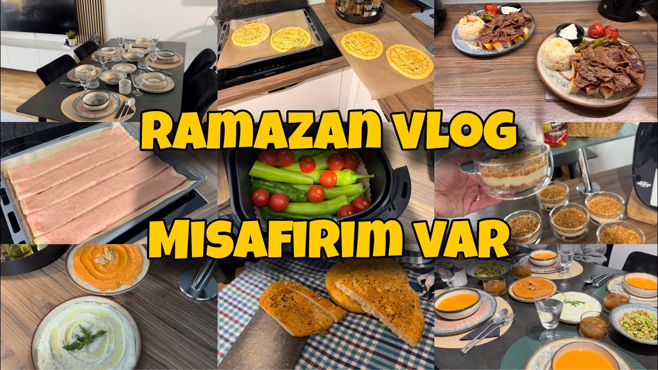 Baştan Sona Misafir İftar Sofra Hazırlıgı | Ramazan Misafir Menüsü | Ramazan Vlog |Neler Hazırladım?