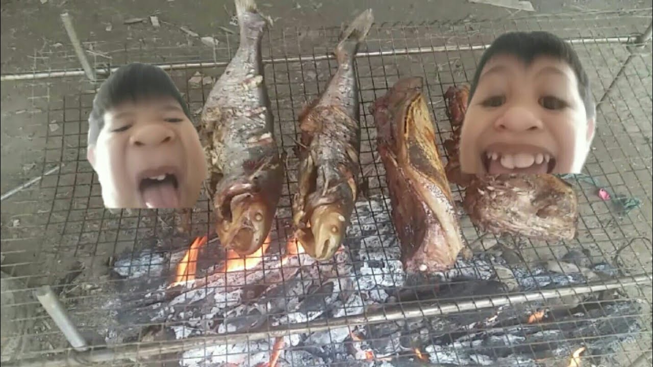 panggang ikan dan babi - YouTube