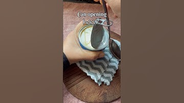 Easy way to open a tin can!! #shorts #hack