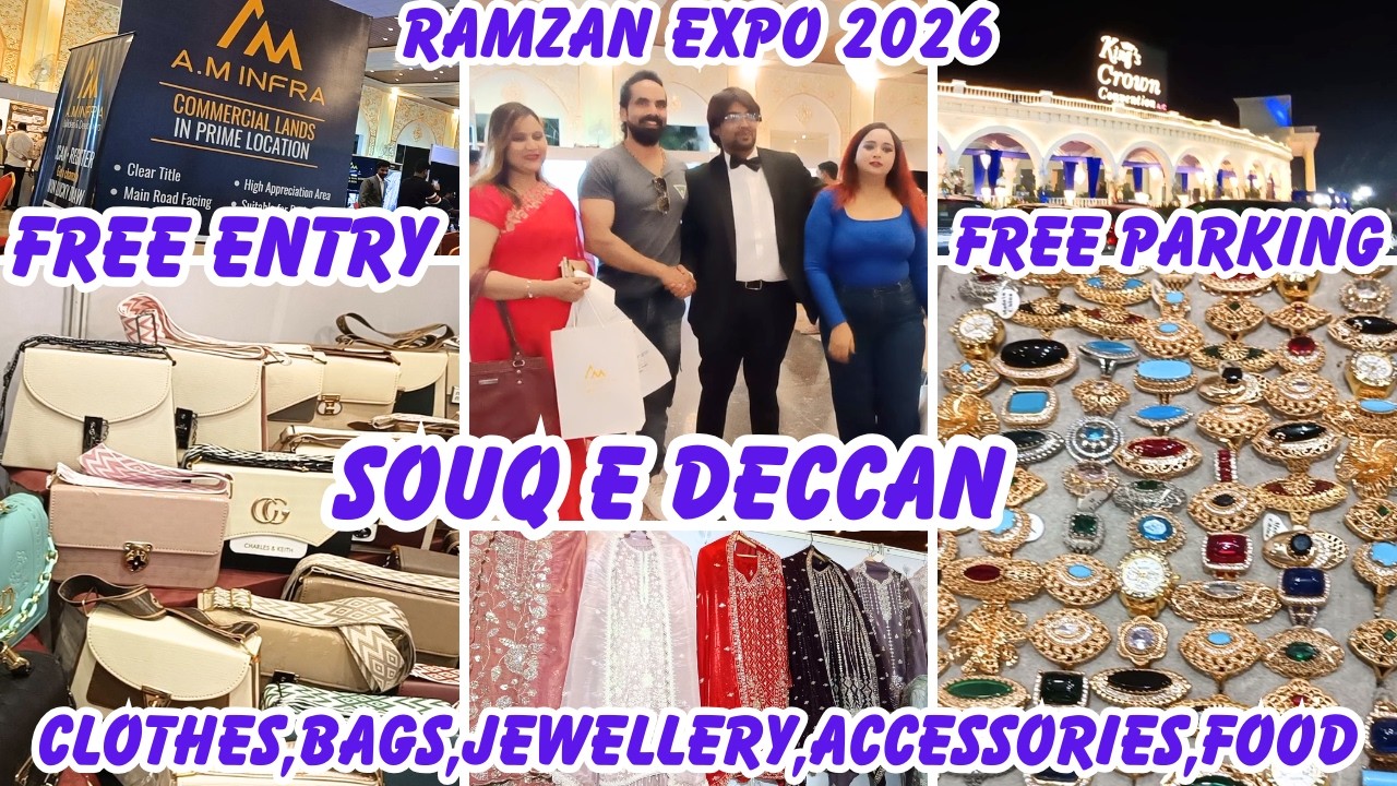 Souq E Deccan Ramzan Expo 2026 | FREE Parking + Best Shopping Deals Hyderabad #expo #fashion #fyp