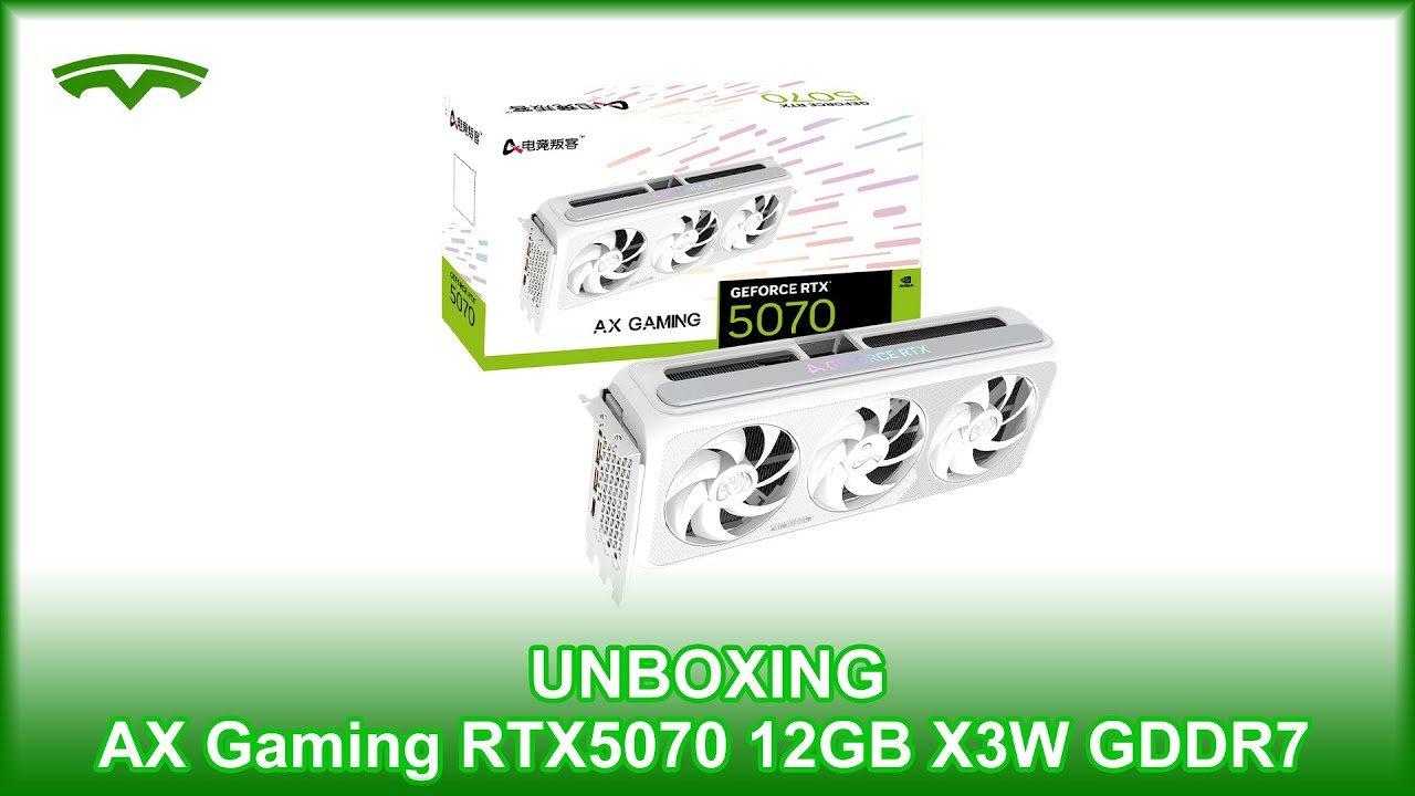 Unboxing AX Gaming RTX5070 12GB X3W GDDR7 | Tech Unboxing - YouTube