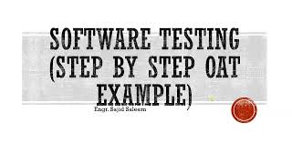 Lecture#15: Step by Step Orthogonal Array Testing (Blackbox Technique) Example