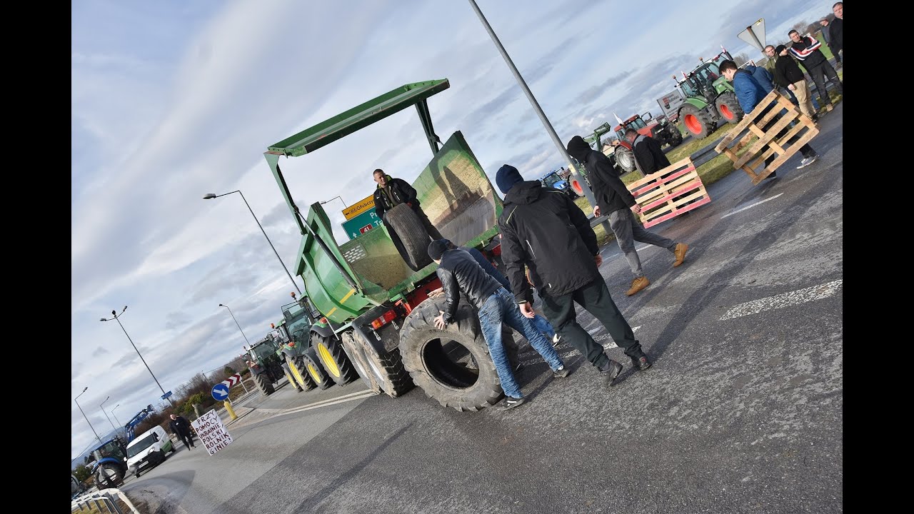 Protest rolników - Lubrza / Prudnik