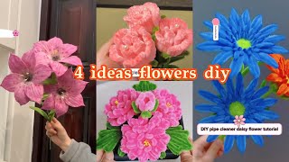 Make This Stunning Pipe Cleaner Bouquet Flower | DIY Full tutorial DIY pipe cleaner flowers Craft