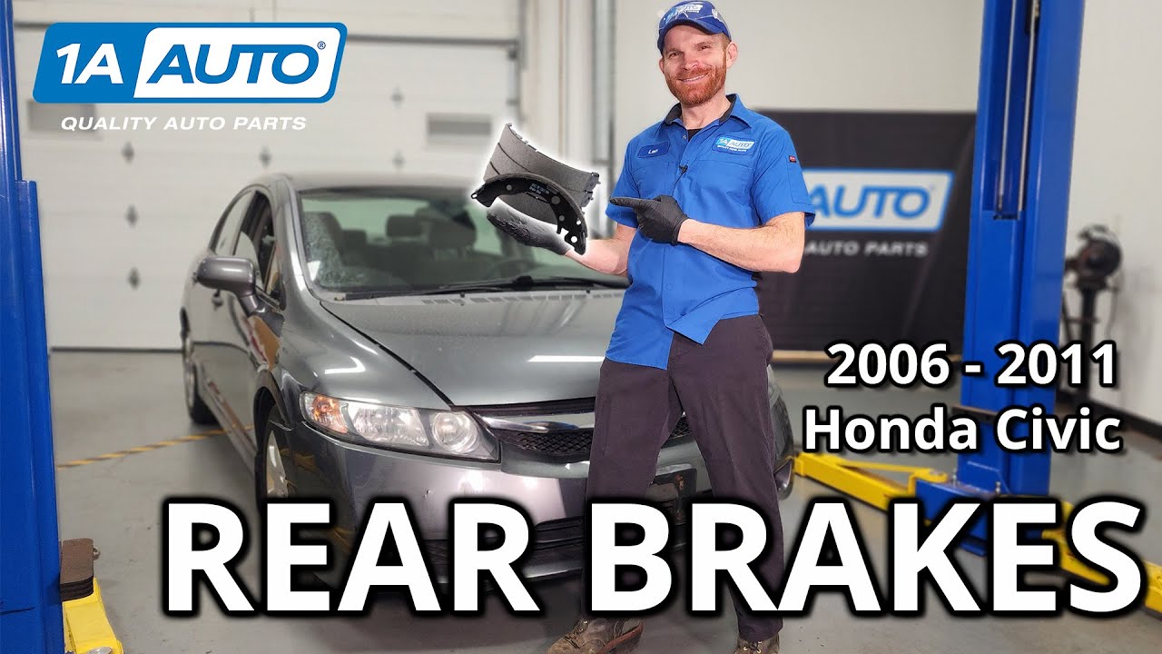 How to Replace Rear Brakes 2006-2011 Honda Civic - YouTube