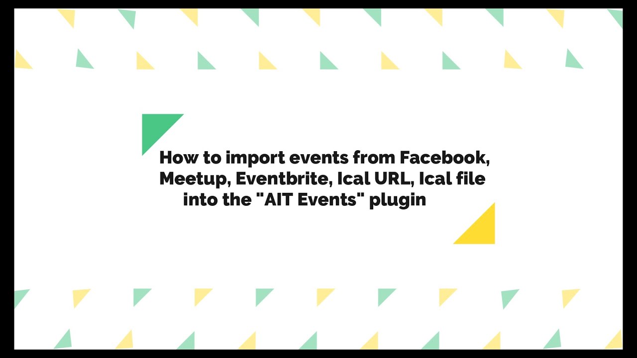 How to import Social Event into the AIT Events plugin using WP Event Aggregator plugin