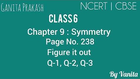 Class 6 | Maths | NCERT | CBSE | Ganita Prakash | Chapter 9: Symmetry | Page 238 Figure it out 