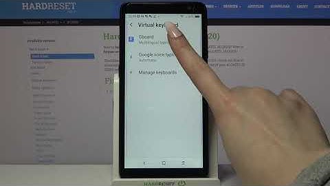 Activate / Adjust Auto-Correction Function - ALCATEL 1B (2020)