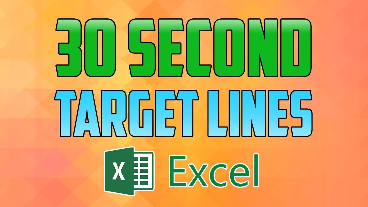 Excel Chart Add Goal Line