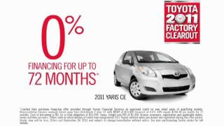 Toyota 2011 Factory Clearout - Yaris