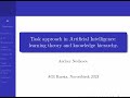 Задачный подход в ИИ: теория обучения и иерархия знаний — Андрей Нечесов —Семинар AGI