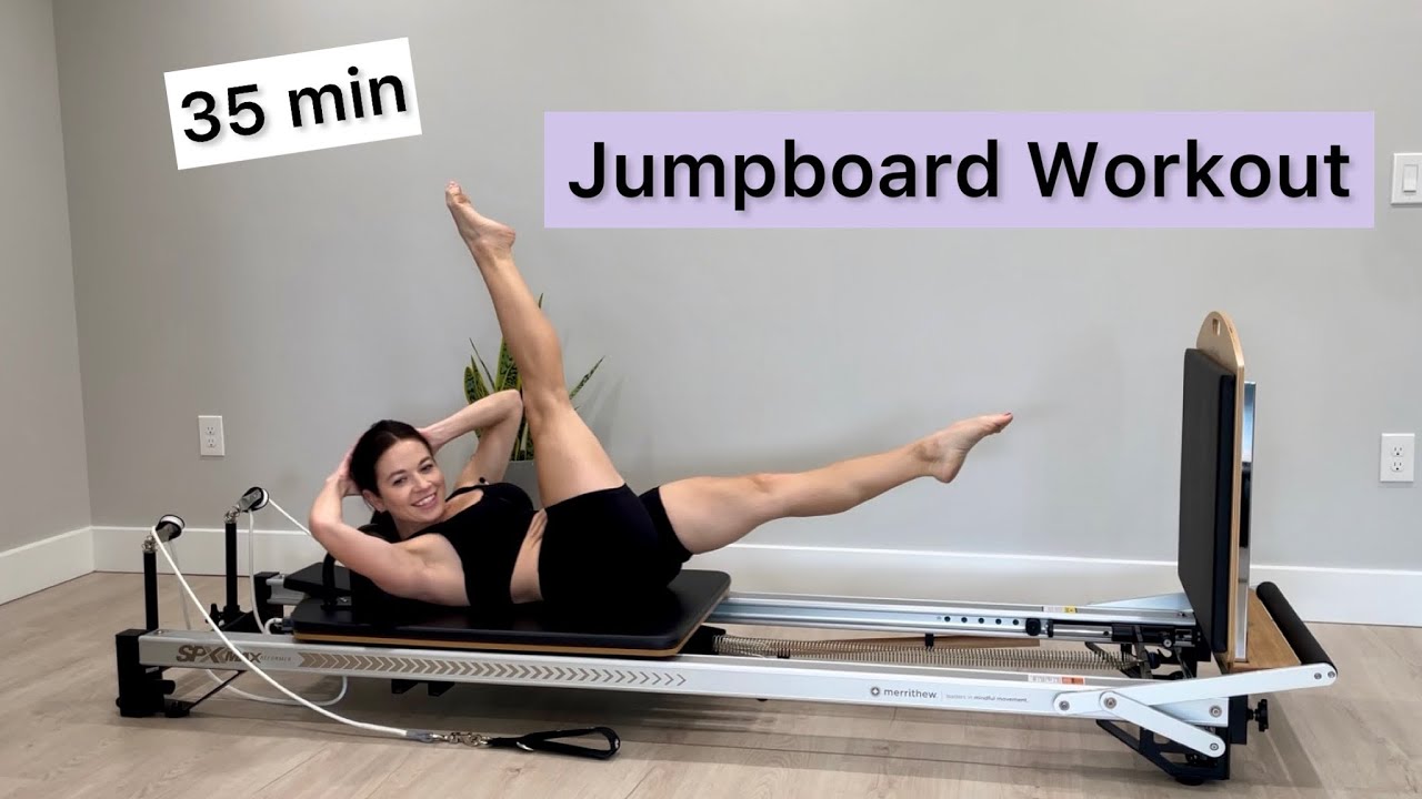 Jumpboard Pilates Reformer Workout 35 min Full Body YouTube