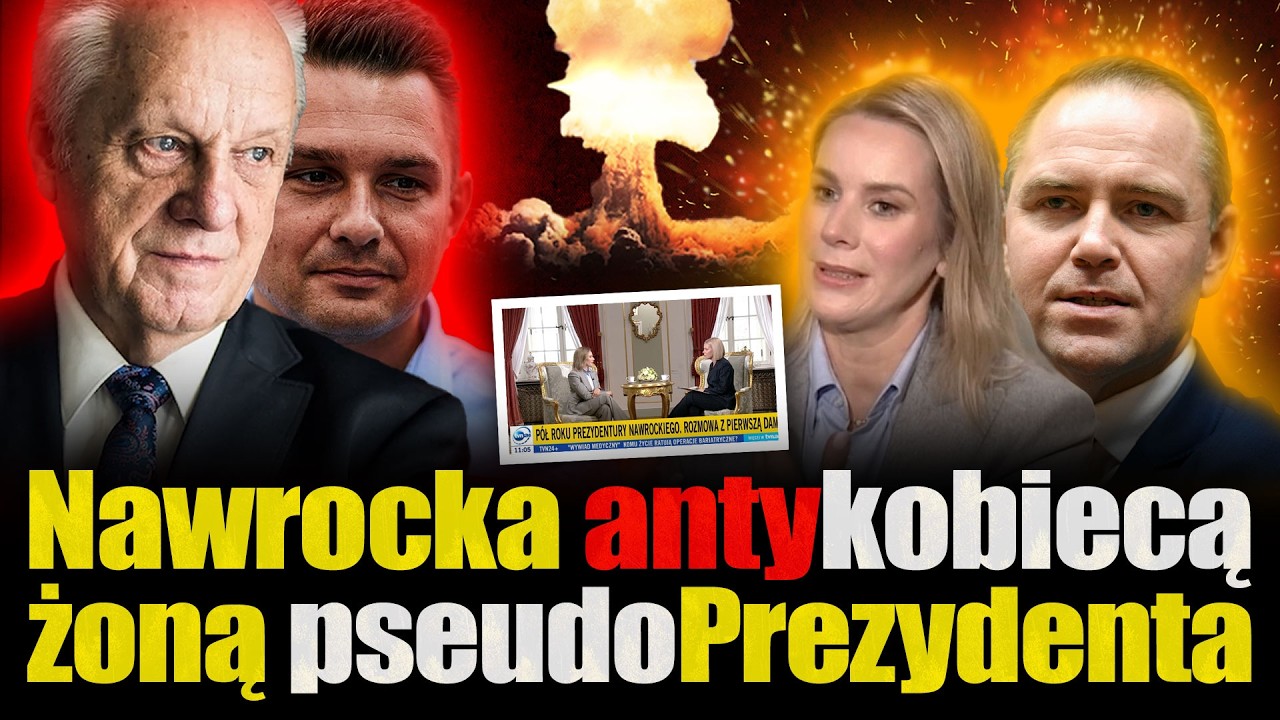 Nawrocka antykobiecą żoną pseudo-prezydenta. Prof. Niesiołowski, prof. Gołaszewski, Ilona 4RTE