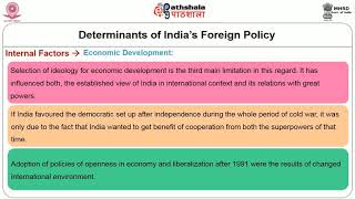 Determinants of Indias Foreign Policy