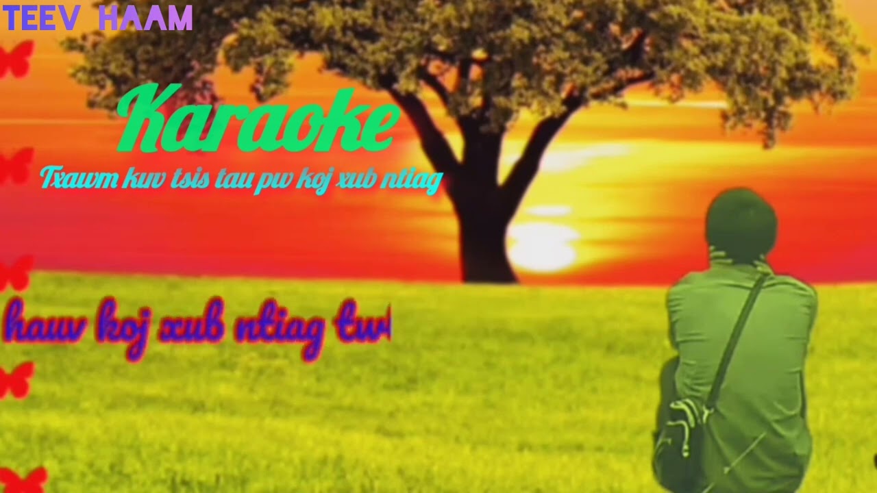 txawm kuv tsis tau pw koj xub ntiag.KARAOKE.