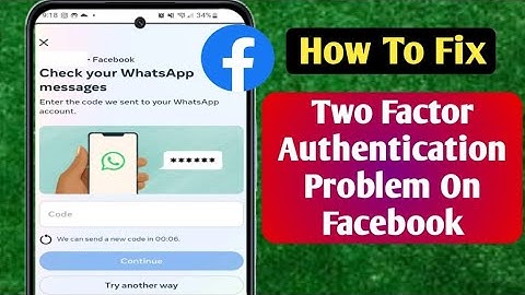 How To Login Facebook Without Two Factor Authentication Code 2024