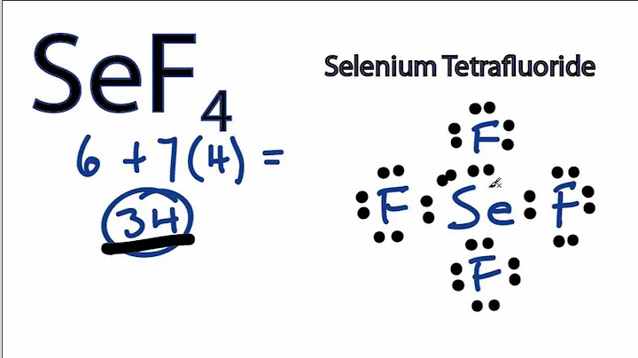 SeF4 Lewis Structure - How to Draw the Lewis Structure for SeF4