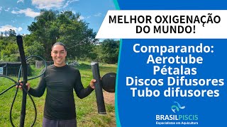 Qual melhor sistema de oxigenação na aquicultura? Comparativo difusores e mangueira porosa #vídeo130