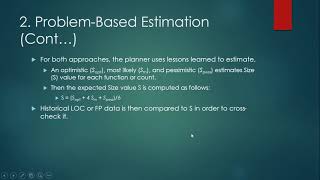 Estimating software projects