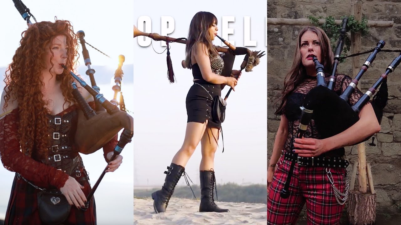 Journey   Dont Stop Believin Bagpipes Rock  The Snake Charmer x Goddesses of Bagpipes
