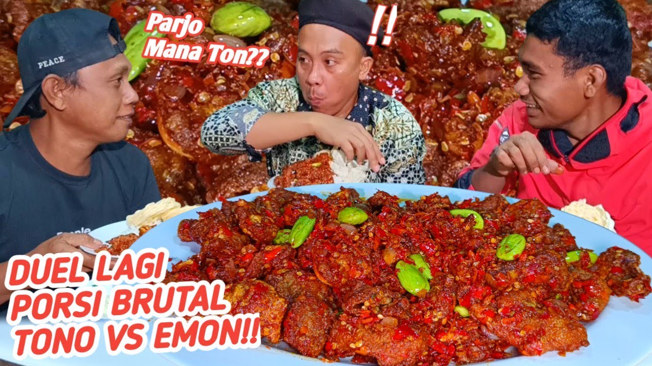 DUEL PORSI BRUTAL MALAM VALENTINE!!MUKBANG KULIT BLONDO PETE RICA RICA!!