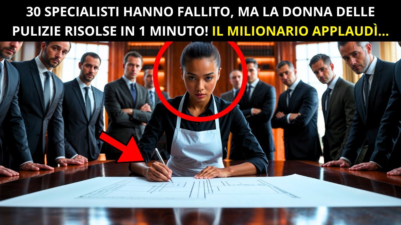 30 SPECIALISTI HANNO FALLITO, MA LA POVERA DONNA DELLE PULIZIE RISOLSE IN 1 MINUTO — COSA FECE IL M