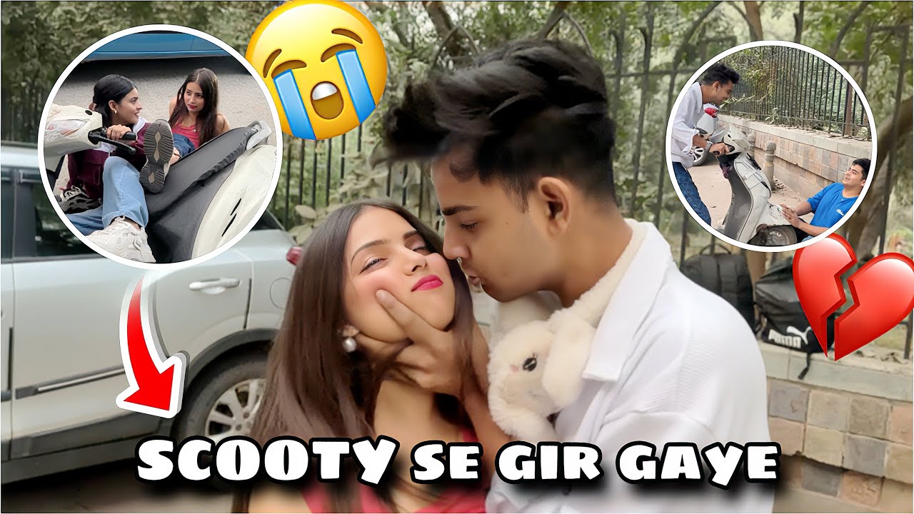 SCOOTY SE GIR GAYI MAI 💔😭 || JASS KOU GUSSA KARTA HAI 💔 || NITISHA 09