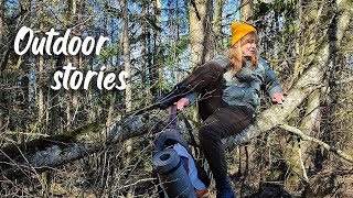Лесные приключения: Я упала с дерева! Йога на открытом воздухе. Готовка на костре.