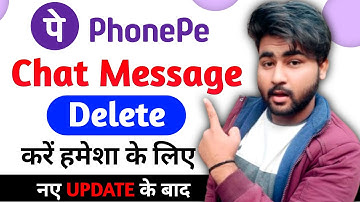 How To Delete PhonePe Chat Message | PhonePe Ki Chat Kaise Delete Kare | Phonepe Message Delete