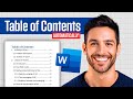 How To Create a Table of Contents in Word (Automatically!)