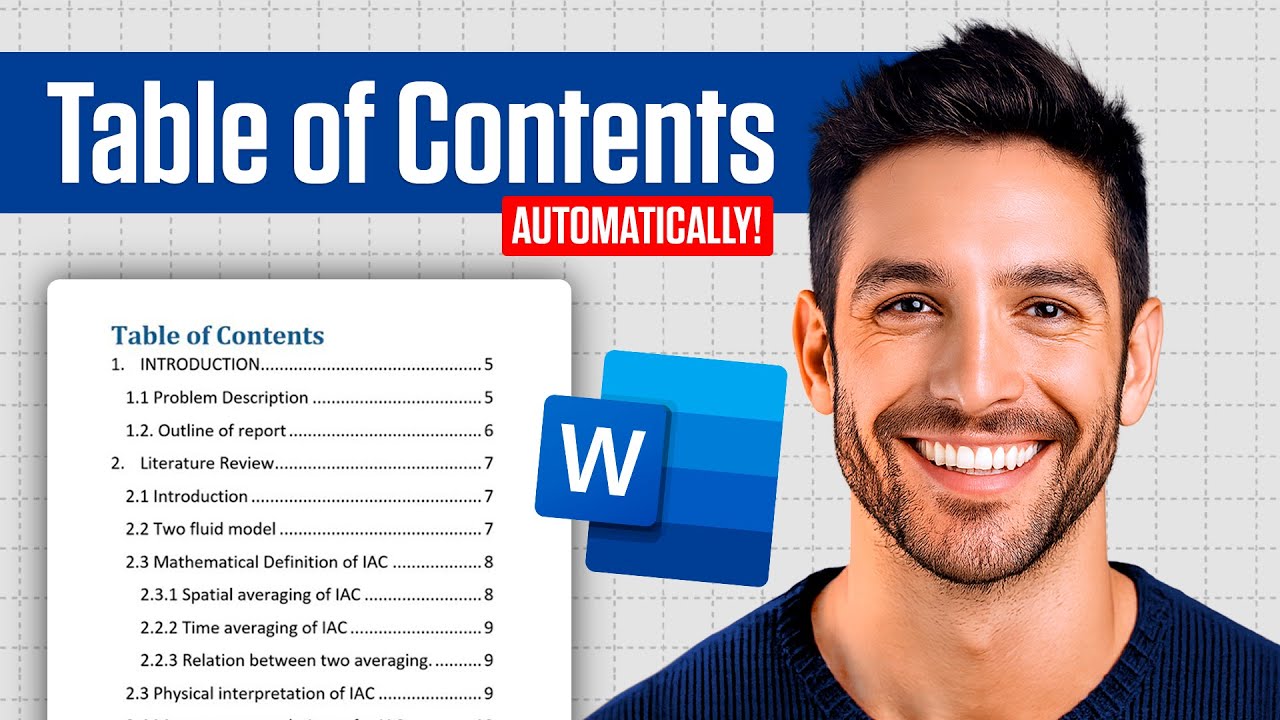 How To Create a Table of Contents in Word (Automatically!) - YouTube